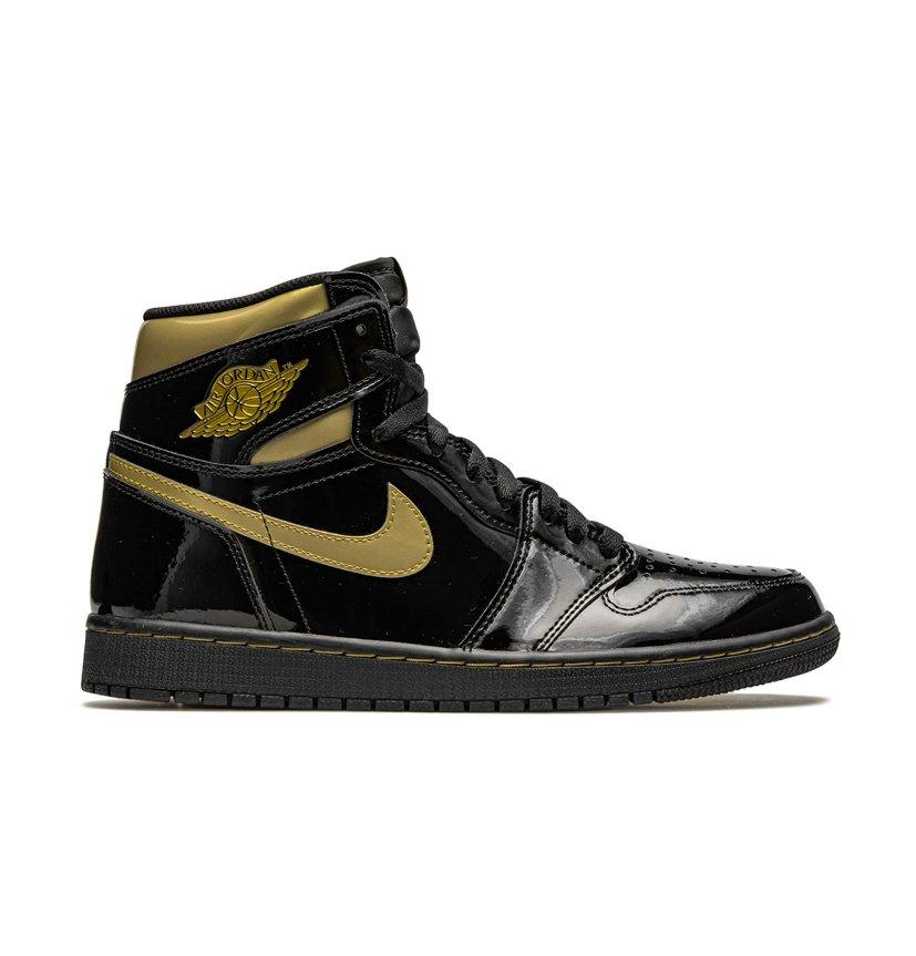 Air Jordan 1 High OG Black Metallic Gold-Jordan-Mbuzi