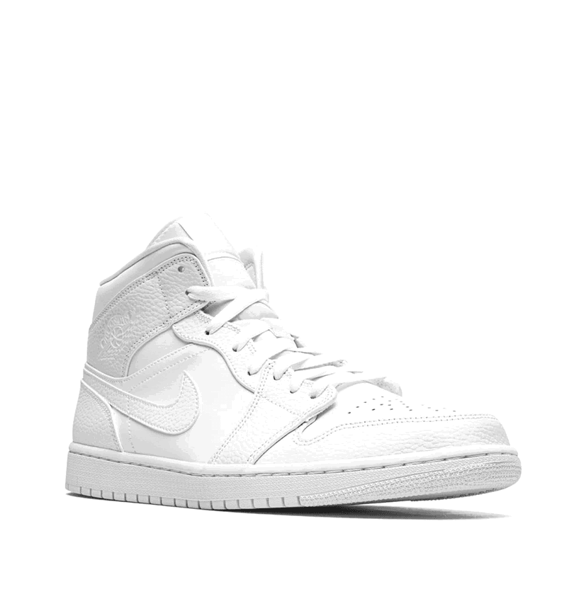 Air Jordan 1 Mid Triple White-Jordan-Mbuzi