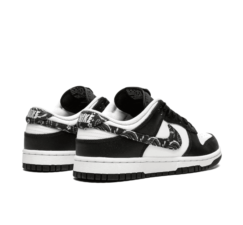 Nike Dunk Low Black White Paisley-Nike-Mbuzi