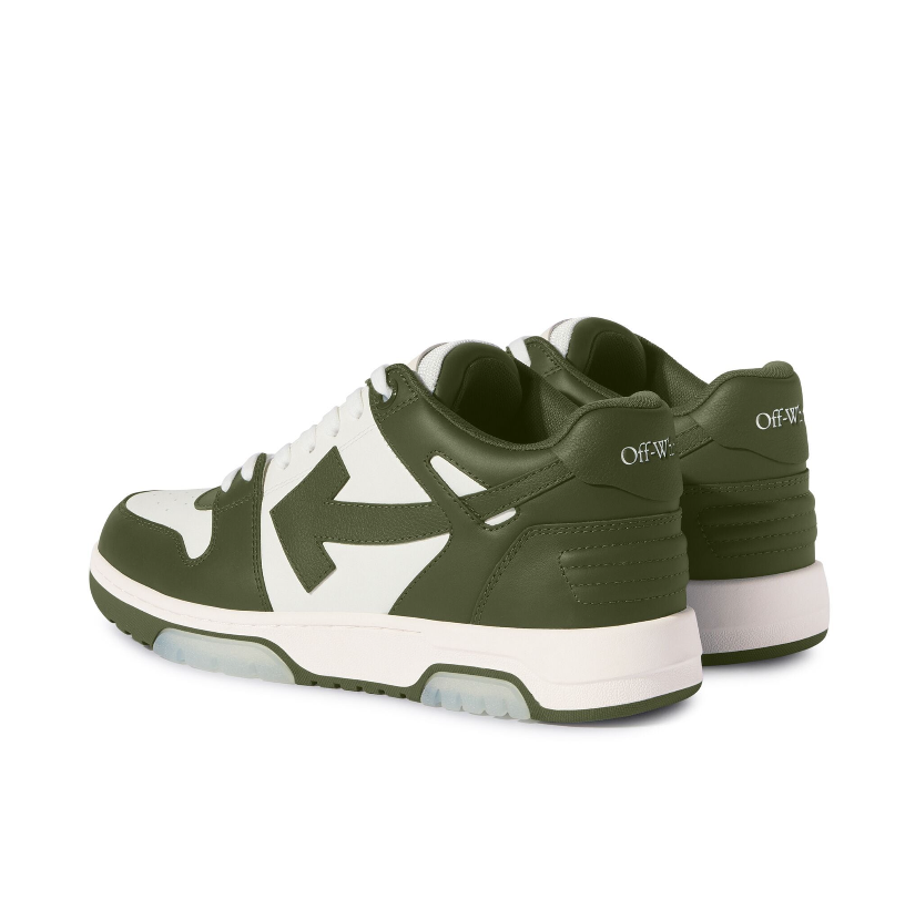 Off-White Out Of Office Low Tops Military Green White-Off-White-Mbuzi