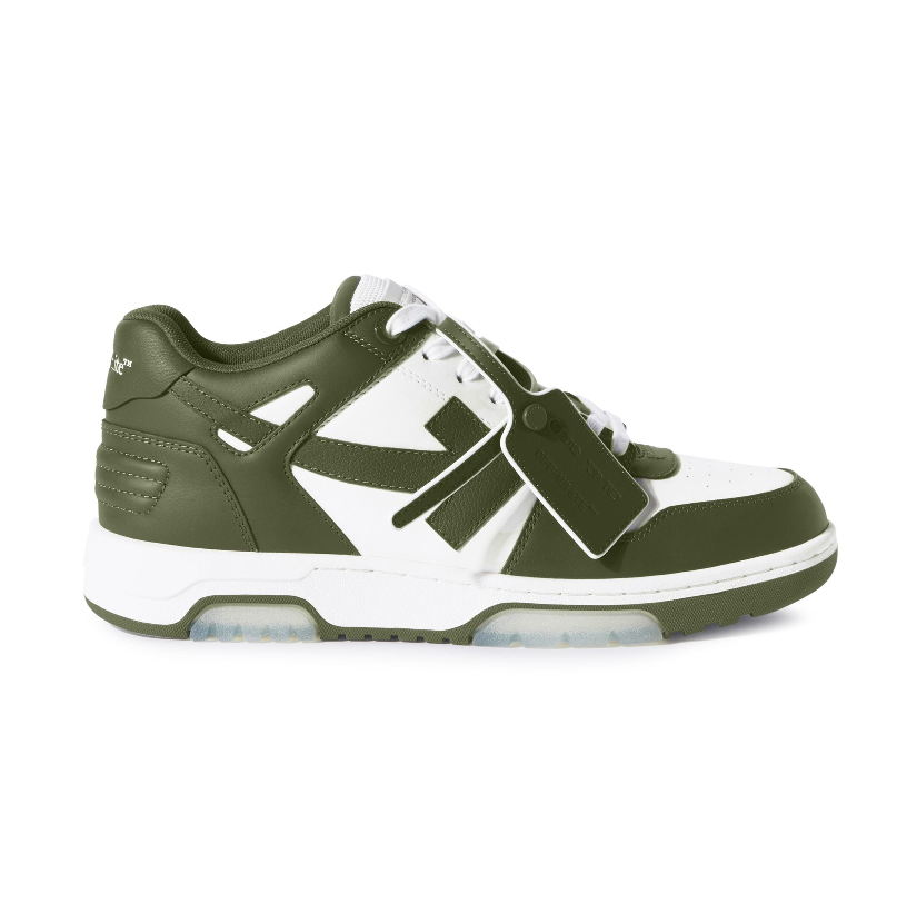 Off-White Out Of Office Low Tops Military Green White-Off-White-Mbuzi