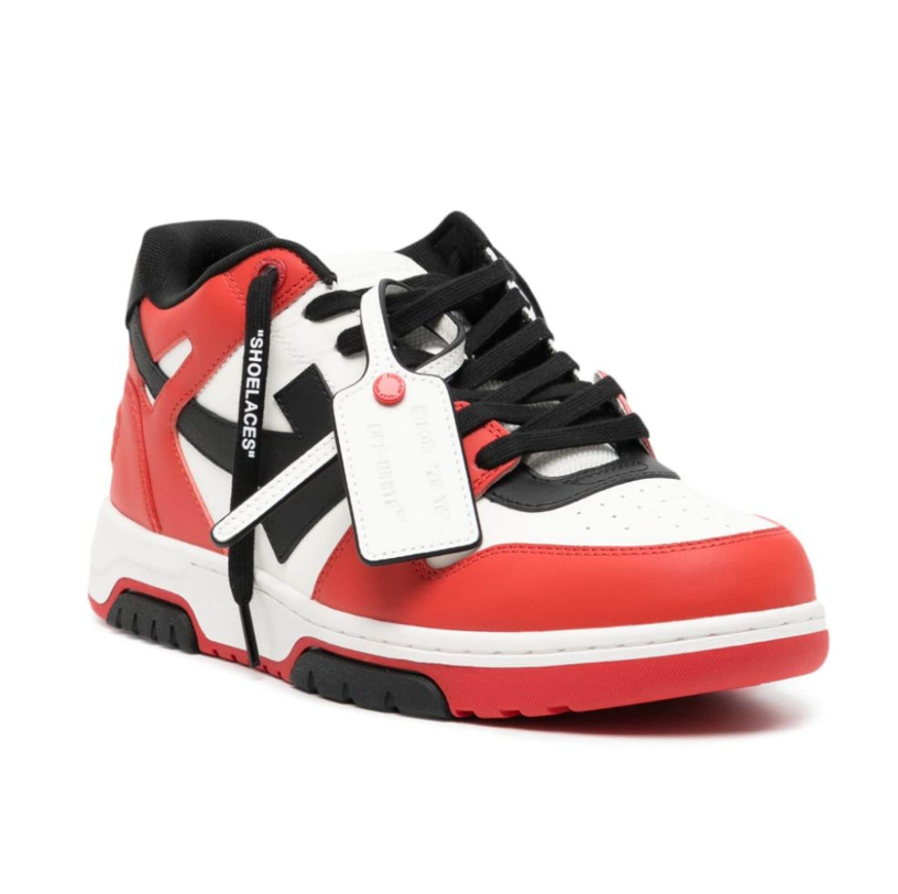 Off-White Out Of Office Low Tops Red Black-Off-White-Mbuzi