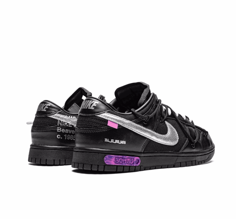 Off-White x Nike Dunk Low Black Lot 50-Nike-Mbuzi